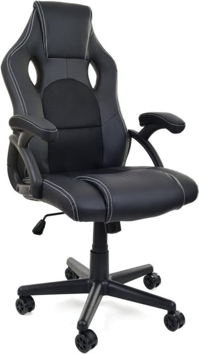 Racer PRO - Gamestoel - Bureaustoel - ECO-leer - zwart