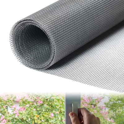 SnelShoppen - Insectenhor voor Raam, Vliegenraam voor Woonkamer, Dakraam, Balkon, 500 x 120 cm, Zwart, UV-bestendig, Scheurbestendig, Milderesistent