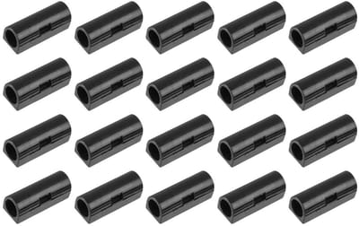 Dailygoods- Kabelclips 20 Stuks - Zelfklevend - Kabelorganisator - Draadklemmen - Kabelbeheerhouder - Voor Bureau/Muur - Sterk Hechtend - Kabelhouder