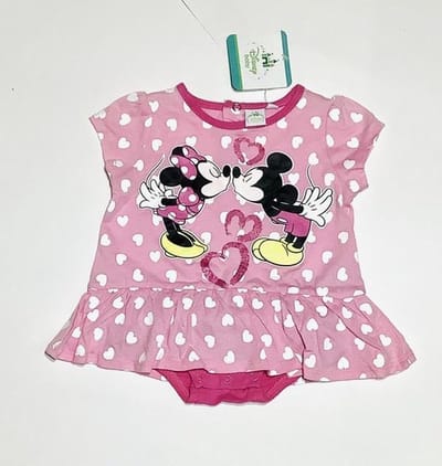 Disney Minnie Mouse - onesie - roze - maat 74 (12 maanden/74 cm)
