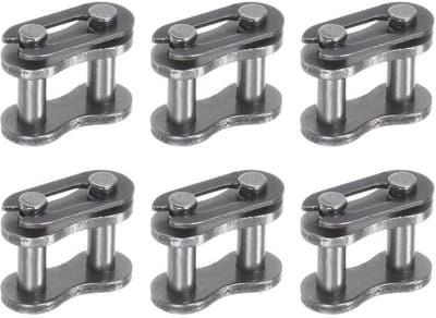 Dailygoods- Kettingschakel 6 Stuks - Hoofdschakel - Gelegeerd Staal - Robuust - Voor Motorfiets/ATV - Geschikt voor 50-125 cc - Ketting