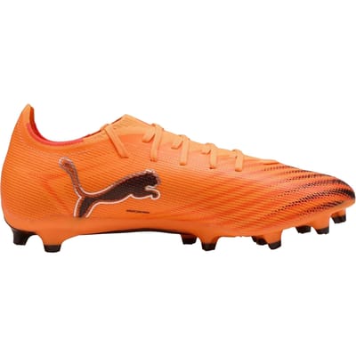 Puma Unisex voetbalschoenen voor volwassenen, model Ultra 6, voor harde ondergrond (Oranje/zwart)