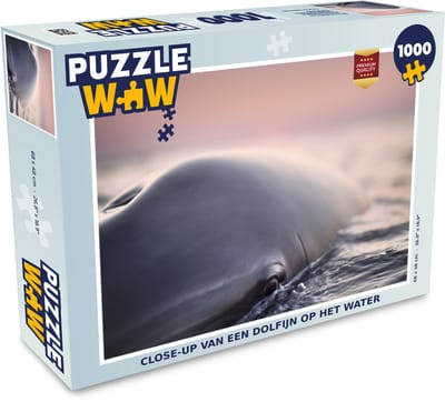 Puzzel Dolfijn - Water - Close up - Legpuzzel - Puzzel 1000 stukjes volwassenen