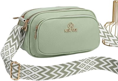 Bovista Schoudertas - Dames - Heren - Crossbodytassen - Slingbag - Bag - Nektas - Nektasje - Messenger - Crossbody - Lichtgroen