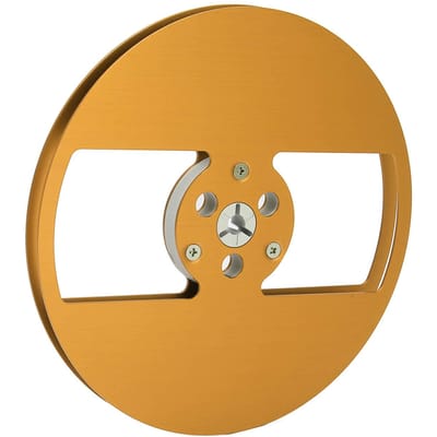 1 4 7 Inch Lege Tape Spoel Aluminiumlegering 2 Gaten Universele Open Spoel Opwindspoel voor Nab Opening Machine Onderdeel voor TEAC goud