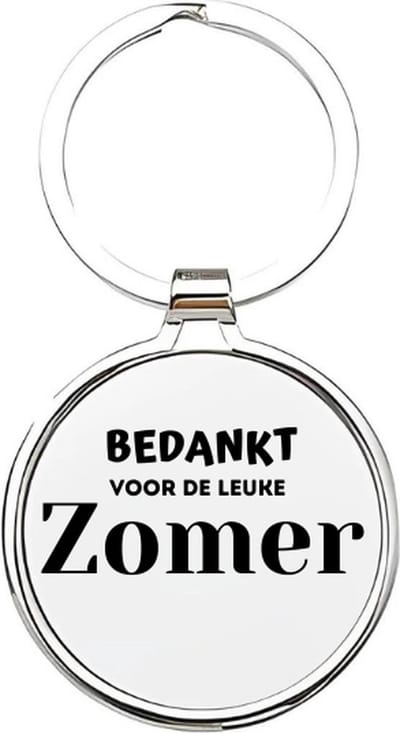 Akyol - bedankt voor de leuke zomer Sleutelhanger - Vakantie - vakantievrienden - zomervakantie - leuke zomer - vrienden - bedankt voor de leuke tijd - bedankt - afscheid - afscheid nemen - cadeau voor het nemen van afscheid - 4 x 7,5 CM