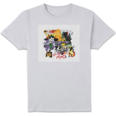 DC Batman Collage Men's T-Shirt - White - S