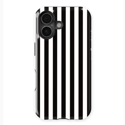 DripCase Gestreept Hoesje geschikt voor iPhone 16 | Backcover met Mag | Stripes Motief | Trendy Case geschikt voor iPhone 16 met Strepen Piano Lane