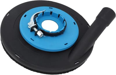 Qcwwy 9 Inch Haakse Slijper Stofkap, Universele Blauwzwarte Stofkap met Vacuümbevestiging voor 230 Mm Polijsten van Betonnen Stenen Vloeroppervlakken
