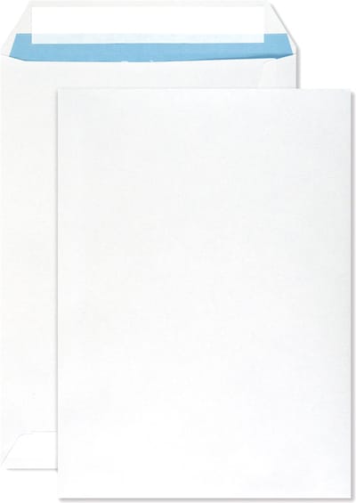 Akte enveloppen A5 - zonder venster - C5 - 162 x 229 mm - 500 stuks - zelfklevend met plakstrip - 90 gram - Wit - Netuno