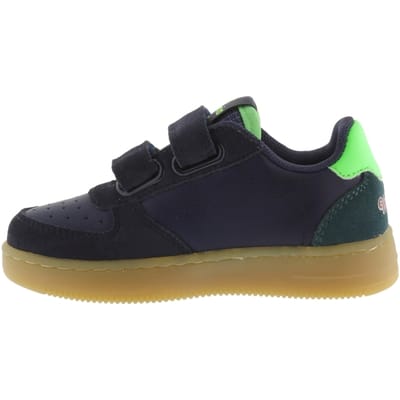 Time: lage leren sneakers voor kinderen