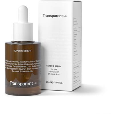 Transparent Lab - Sérum Super C, 30 ml - Sérum à la vitamine C 5 % et à l'acide hyaluronique
