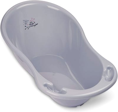 Babybad voor newborns - Veilig en comfortabel babybad 86 cm met afvoer en thermometer