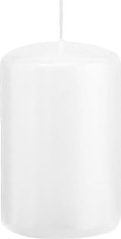 Trend Candles Cilinderkaars/stompkaars - wit - 5 x 8 cm - 18 branduren - met brandvertragende folie