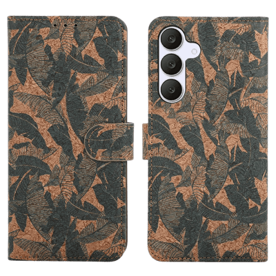 Comfycase Samsung Galaxy A56 Book Case met Bladerenprint Herfst