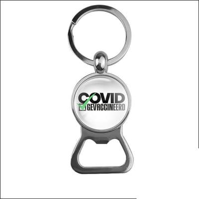 Bieropener Glas - Covid V Gevaccineerd