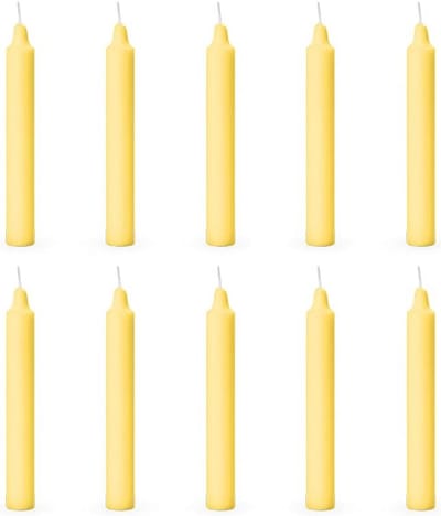 Set van 10 Lange Steekkaarsen voor Chakra Healing en Ritueel Gebruik