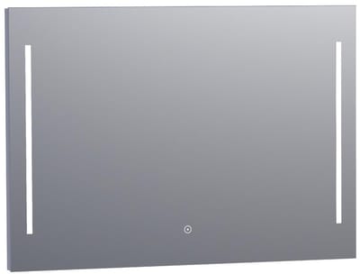 Brauer Pyrite Spiegel - Rechthoekig - 100 cm - met Directe LED-Verlichting - Dimbaar - met Touchbediening