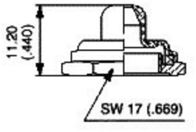 APEM N35111012 U1602 Afdichtkap Opdrukmotief Zonder opdruk Zwart, Zwart 1 stuk(s)