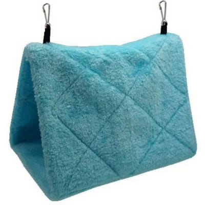 Huisdier Vogel Papegaai Kooi Warm Vogel Hangmat Hangende Tent Bed voor Vogel Slapen Vogelkooi Decoratie Accessoires Vogelhuisje Vogelnest M blauw