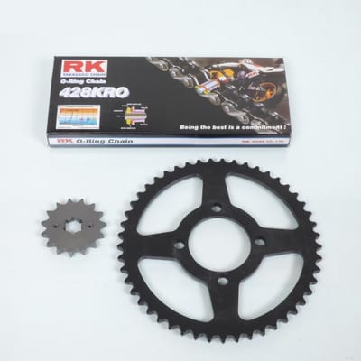kettingset france uitrusting voor motor yamaha 125 dtlc 1982 tot 1983 15x49 steek 428 Ø62mm nieuw