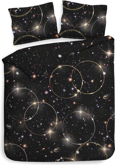 Heckettlane Mecury Dekbedovertrek - Lits-jumeaux - Katoen - 240x200-220cm - Zwart