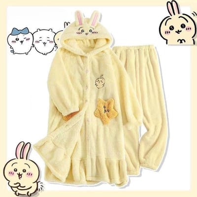 Comic Adulte Usaki Cosplay Costume d'Halloween Combinaison Pyjama Usaki Noël Carnaval Pyjama Drôle S beige