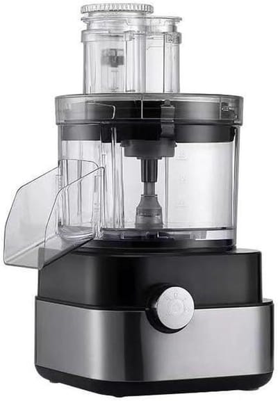 Keukenmachine Groentehakselaar - Elektrische Snijmachine - Voedselbereiding Versnellen - 5-in-1 Multifunctioneel - 5 Liter Cup - Zilver