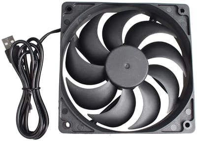 Stille 120mm Koelventilator voor Computer en 3D Printer - Brushless, USB Aansluiting, Efficiënte Warmteafvoer
