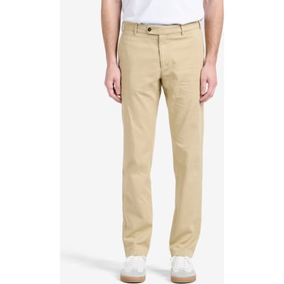 No Label Diego Cotton-linen Stretch Taupe Maat: W29L32 | Chino's Outlet | Heren | Beige