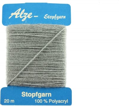 grijs stopgaren - garenkaartje 20 m - polyacryl - kleur 817 grijs - garen om te stoppen