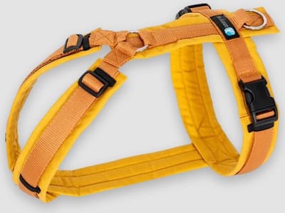 AnnyX Hondentuig - Y-tuig - oker - maat M - Borstomvang 62-74cm - Gewicht hond 18-30 kg