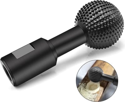 Houtrotfrees - Houtfrezen - houtrot - stiftfrees rechte slijper - Houtfrees voor boormachine - 40 mm diameter - kogelfrees - houtfreesboor - freesopzetstuk - boormachine - voor rechte slijpers