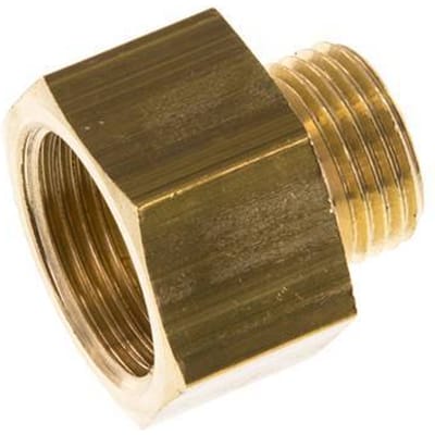 G 3/4'' x G 1/2'' F/M Messing Verloopring 16 Bar