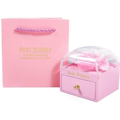 Nieuwe Zeep Roos Bloem Verpakking Geschenkdoos met Lade Macaron Kleur Bruiloft Valentijnsdag Verjaardag Cadeau Dozen Decor