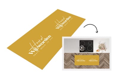Keukenloper - Loper keuken - Quotes - Hoera wij worden grote broer en zus - Spreuken - Broer - Zus - 120x50 cm - Keukenloper vinyl