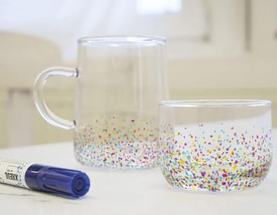 Glas Porselein Stift - Verfstift Keramiek - Decoratief Schilderen - Vormvaste Punt - 2-4 mm - Helder Zwart