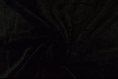 1 meter zachte bont stof - Zwart - 155cm breed