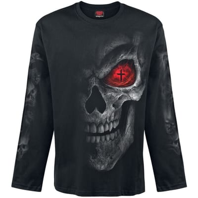 Spiral Shirt met lange mouwen - Death Stare - L tot XXL - voor Mannen - zwart