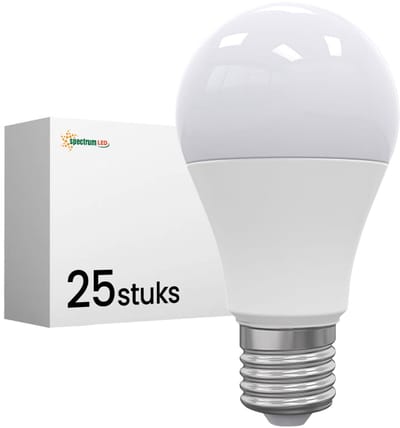 Spectrum Dimbare LED Lamp E27 11W - 230V - 1050 Lumen - 4000K Neutraal Wit - Natuurlijk Licht - Dimbaar - Energiezuinig - 25 stuks