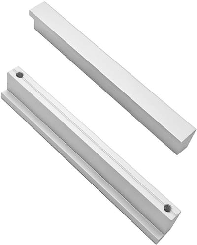 Dailygoody - 2x Aluminium L-vormige Meubelhandvatten 32mm, Modern