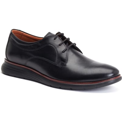 Base London Wing Leren Zwarte Oxford Schoenen Voor Heren