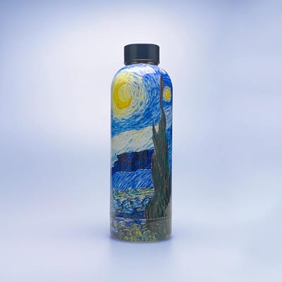 Matix waterfles dubbelwandig rvs Thermosfles van Gogh Starry night