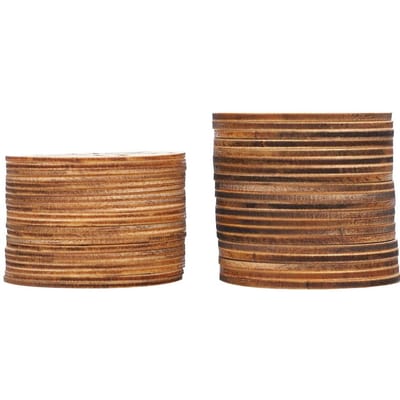 40 stuks Houten Oorbellen Originele Kleur Patroon Uitgesneden DIY Handgemaakte Ambachtelijke Sieraden Accessoires brown