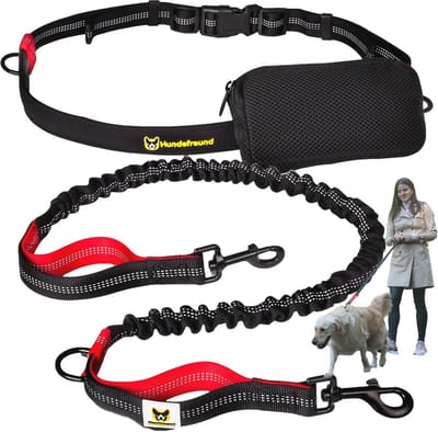 Handvrije hondenriem voor joggen - Elastisch, Reflecterend en Verstelbaar 120-170 cm