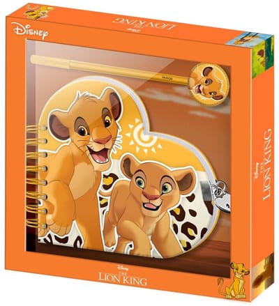 Karactermania - Disney - Lion King - Africa-Heart Dagboek + Pen - Geel