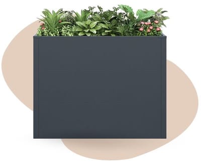 IVOL Plantenbak horeca - 100 x 25 x 77 cm - Antraciet