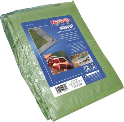 Waterdicht zeildoek - Beschermhoes - Universele bescherming - Dubbelzijdige kleur - 5.4 x 3.6 meter - Groen/Zilver