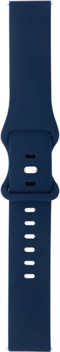 Siliconen bandje - geschikt voor Huawei Watch GT Runner 2 / GT 2(e) 46 mm / GT 3 / 4 / 5 (Pro) 46 mm / Watch 3 (Pro) / Watch 4 (Pro) / GT 6 (PRO) 46mm - donkerblauw
