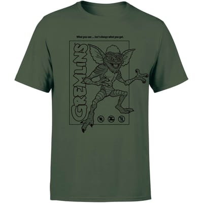 Gremlins Stripe Men's T-Shirt - Forest Green - S